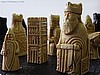 Isle of Lewis Plain Theme Chess Set - 'Mini Version' Including Chess Board